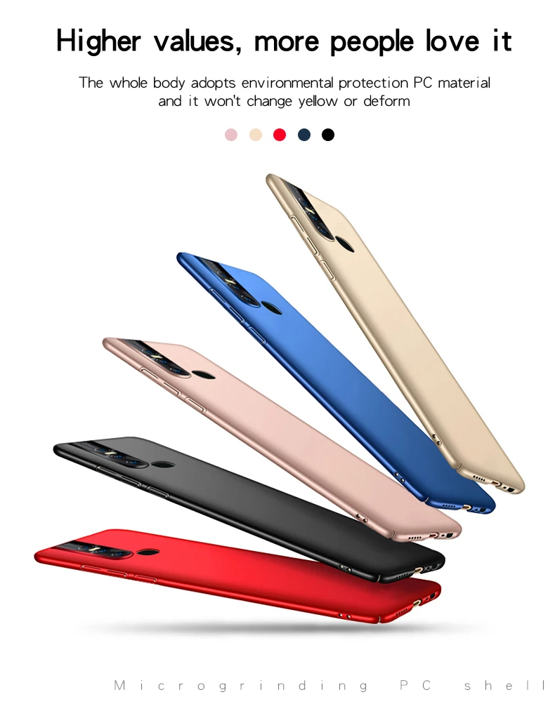 Чехол Wolfsay для VIVO V15 Ультратонкий армированный жесткий чехол из поликарбоната BBK