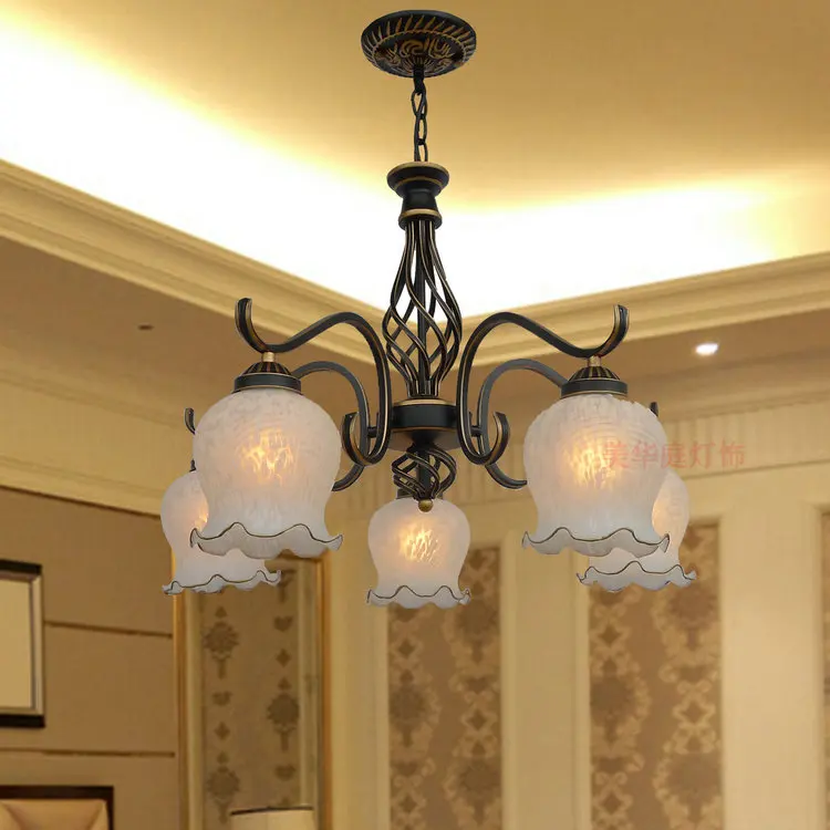 

antique Mediterranean Multiple Chandelier Beautiful Special Rural living room bedroom restaurant pastoral creative lighting