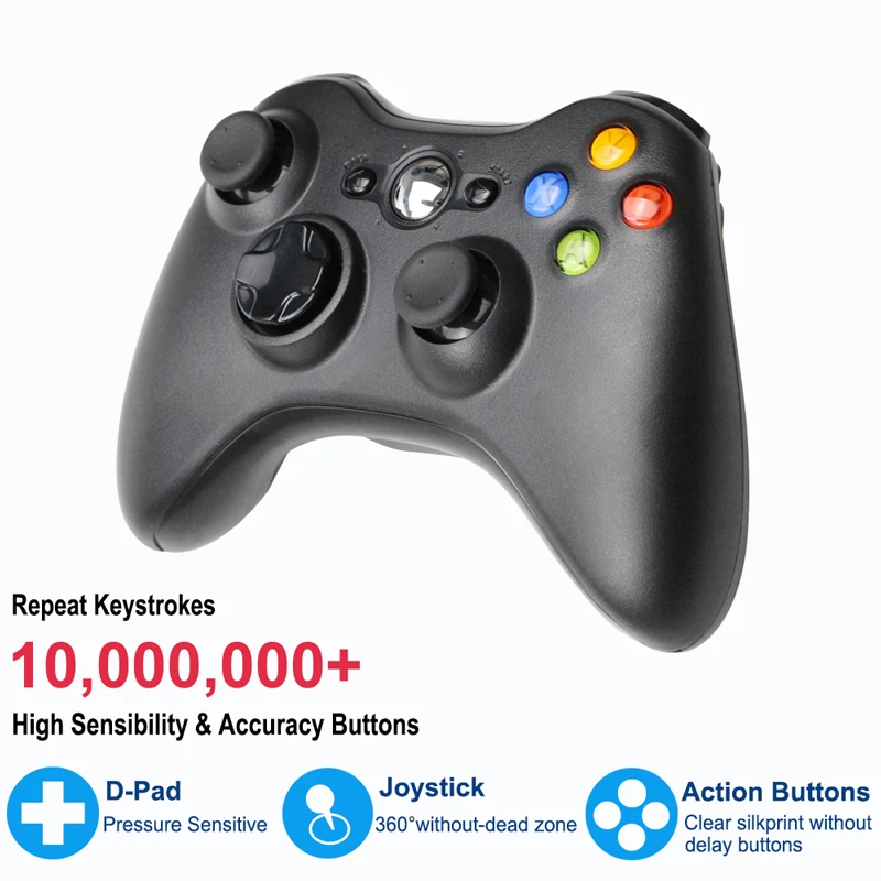 Для Xbox 360 2 4G беспроводной контроллер компьютер с ПК приемник геймпад пульт