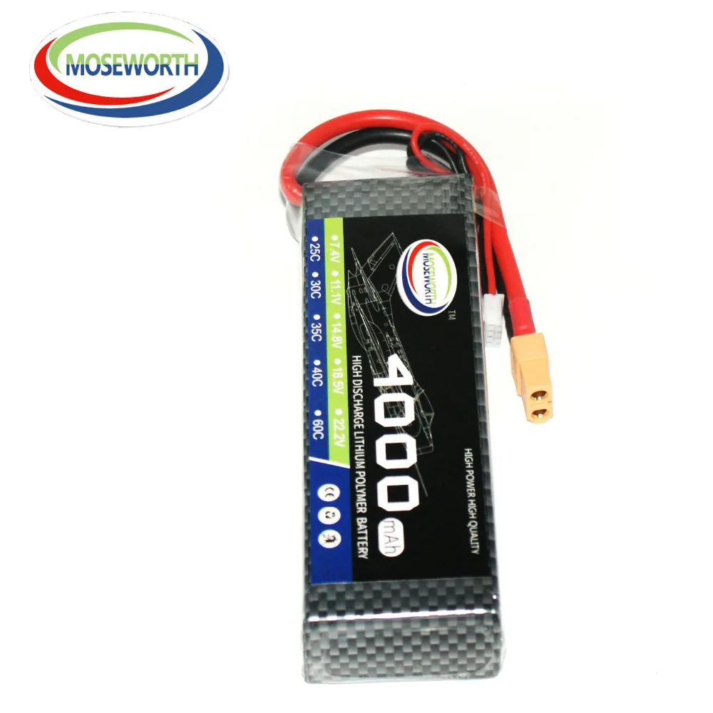 RC LiPo батарея 4S 4000mah 14,8 V 25C 30C батареи 4S для квадрокоптера самолета вертолета дрона автомобиля 14,8 V RC батарея LiPo