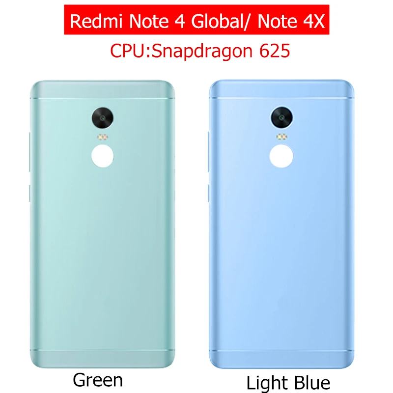 

for Xiaomi Redmi Note 4 Global Battery Back Cover Rear Back Door Housing Card Tray Holder Fingerprint Flex Cable Note4X
