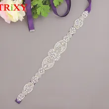 TRiXY S234 Кристалл Стразы вечернее платье платья Аксессуары свадебные пояса, пояс невесты свадебные пояса