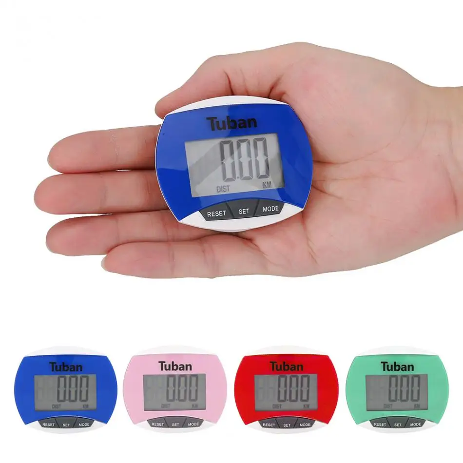 Pedometer For Walking Step Counter For Walking Portable LCD Pedometers Steps Miles Clip Step Tracker Men Women Kids Jogging Hiking Running Walking