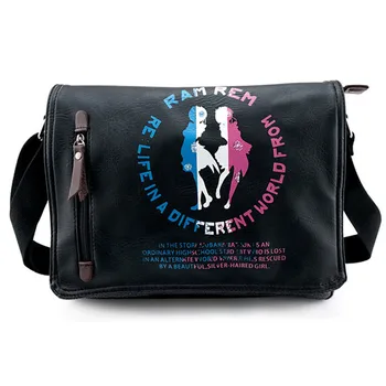 

Re Life in a different world from zero Canvas Shoulder Messenger Crossbody Bag Ram/Rem Students Schoolbag Free Shipping