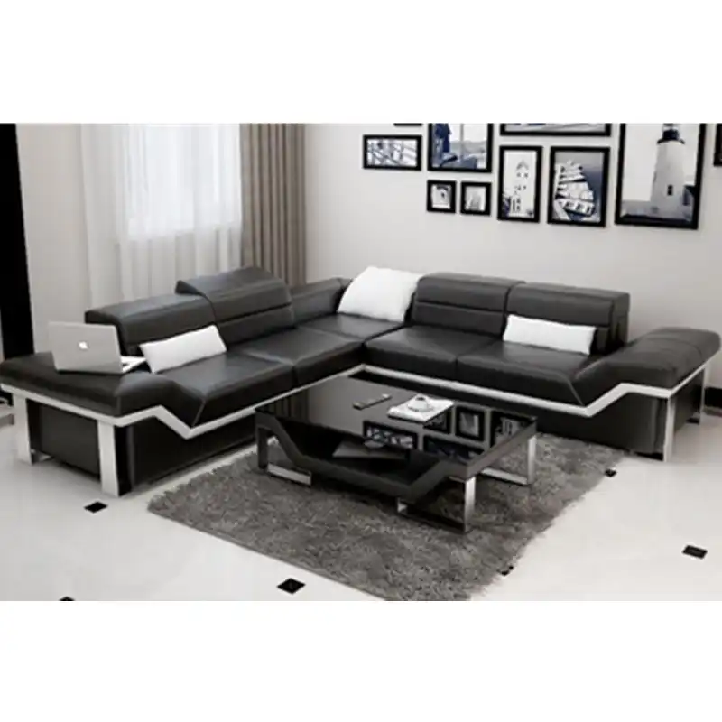 Made In China Modern Black Genuine Leather Sofa Sofas For Living Room Sofa Sofaleather Sofa Sofa Aliexpress