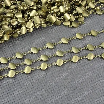 

Free Shipping Wholesale DIY Antique Bronze Vintage Copper Necklace Bracelete Making Link Chain Handmade Accessories 1M