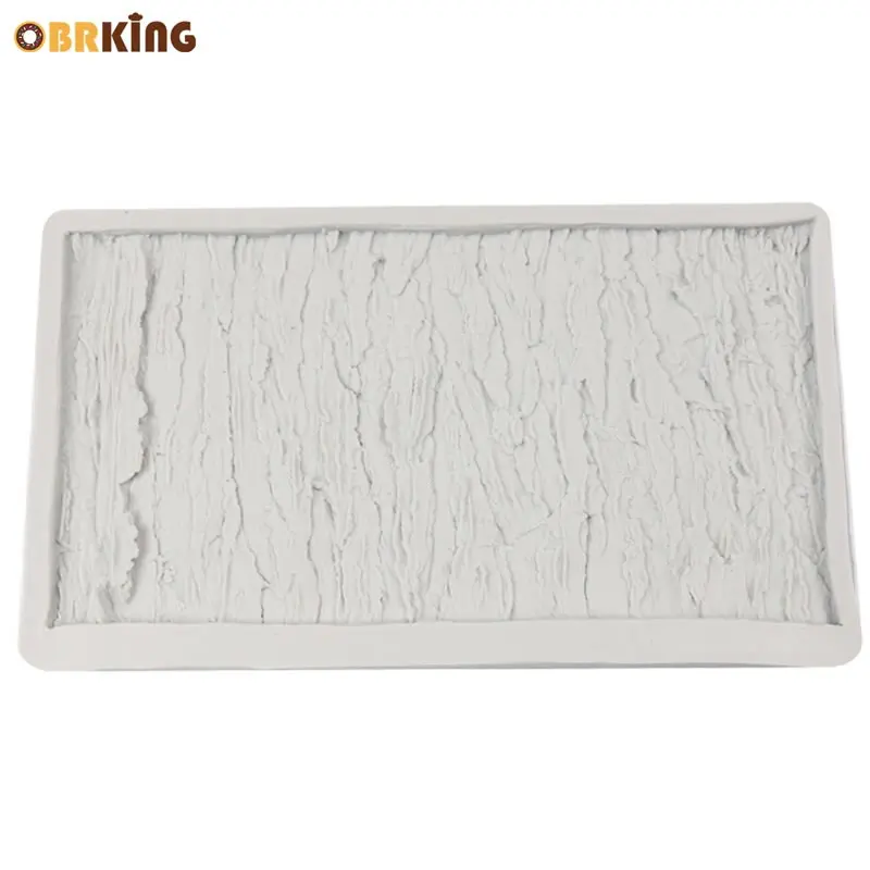 

OBRKING Tree Bark Fondant Impression Mold Gum Paste Cake Sugar Craft Decoration DIY Tool Foam Pad Kitchen Baking Pastry Supplies
