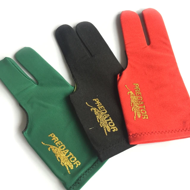 Free shipping 20pcs Billiard Pool Shooters 3 Fingers Gloves 5colors