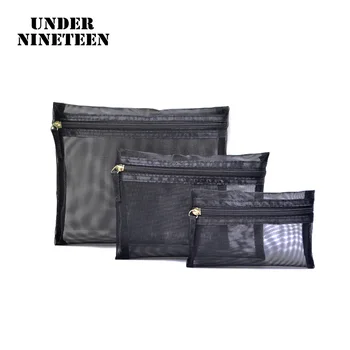 

Under Nineteen 2019 3pcs/set Fashion Brand Cosmetic Bags Neceser Portable Make Up Bag Women And Men Pouch Travel Toiletry Bag