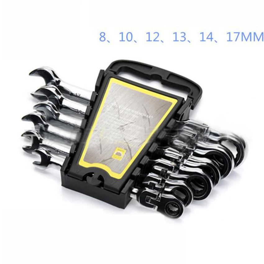 

6PCS/set Combination Metric Wrench Key Wrench Set Screwdriver Socket Wrench Spanner Nut Repairing Tool
