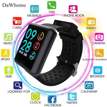 

Smart Watch Men Women 2019 Blood Pressure Blood Oxygen Heart Rate Monitor Sports Tracker Smartwatch IP67 Connect IOS Android