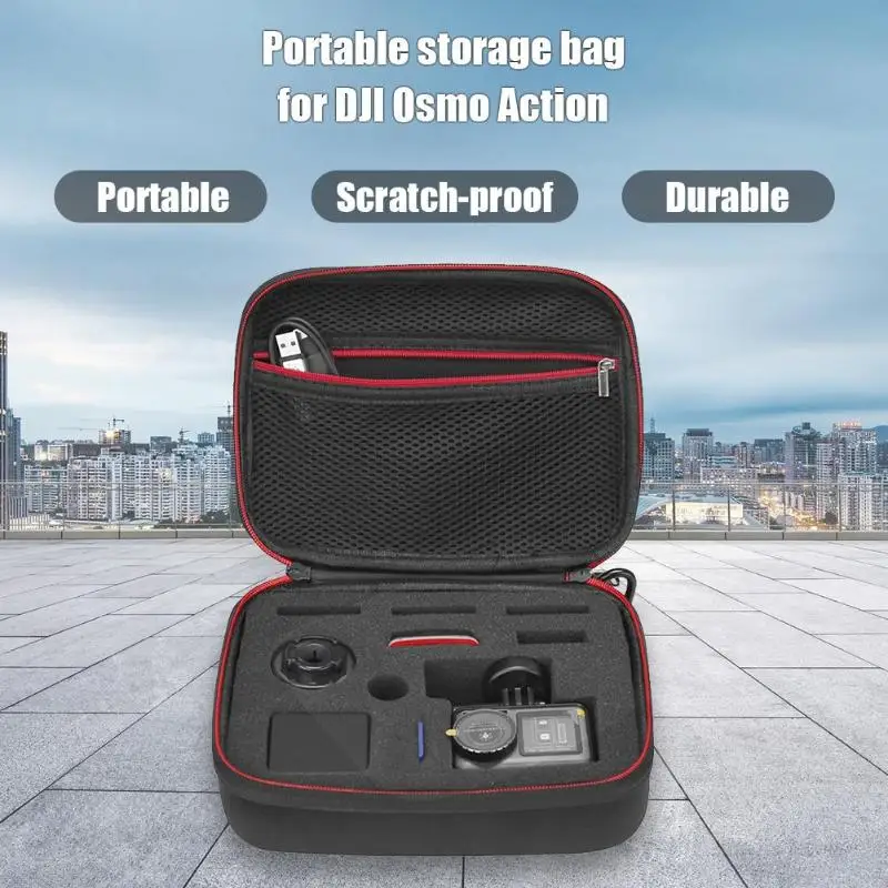 Портативный водонепроницаемый кейс защитная сумка для хранения пены сумка для DJI OSMO аксессуары для экшн-камеры комплект высокого качества