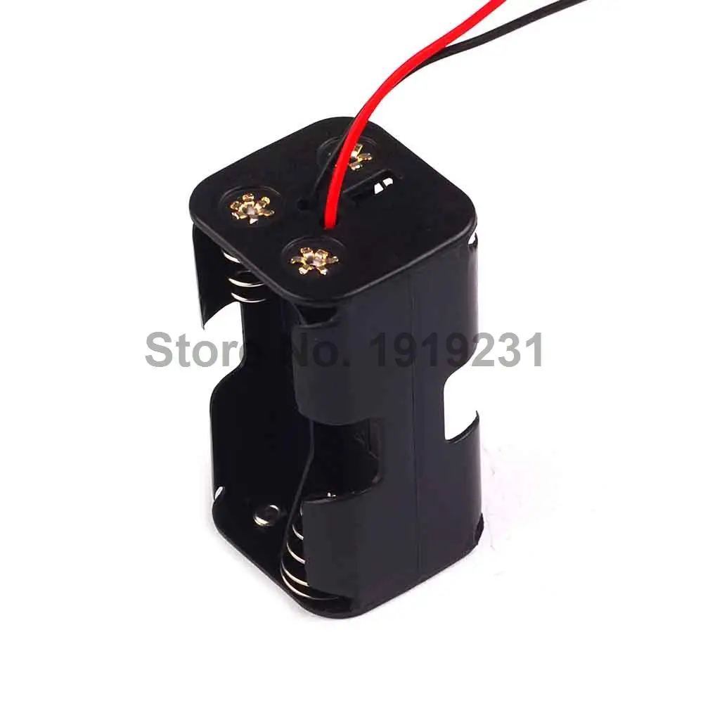 

1PCS AA*4 Battery Holder Case Enclosed Boxs Battery Storage Case with Wire