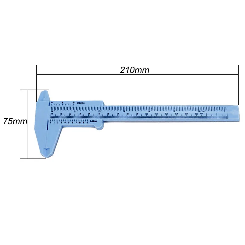 Urijk 1 шт. 150 мм 6 дюймов мини пластиковый штангенциркуль Калибр Серый Белый Цифровой штангенциркуль микрометр измерительный инструмент