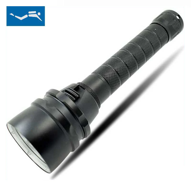 

Underwater Waterproof Diving Flashlight 5000 Lumens T6 LED Light Scuba Diving Torch Tactical Led Lantern Power by 18650 Battery