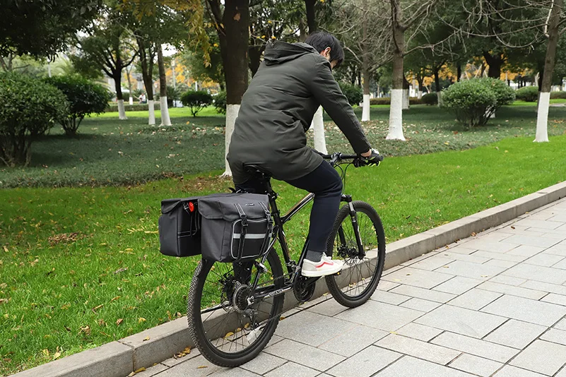 WEST BIKING 25л велосипедная сумка для активного отдыха MTB дорожный велосипед сумка на заднее сиденье Большая вместительная седельная сумка велосипедная задняя стойка сумка