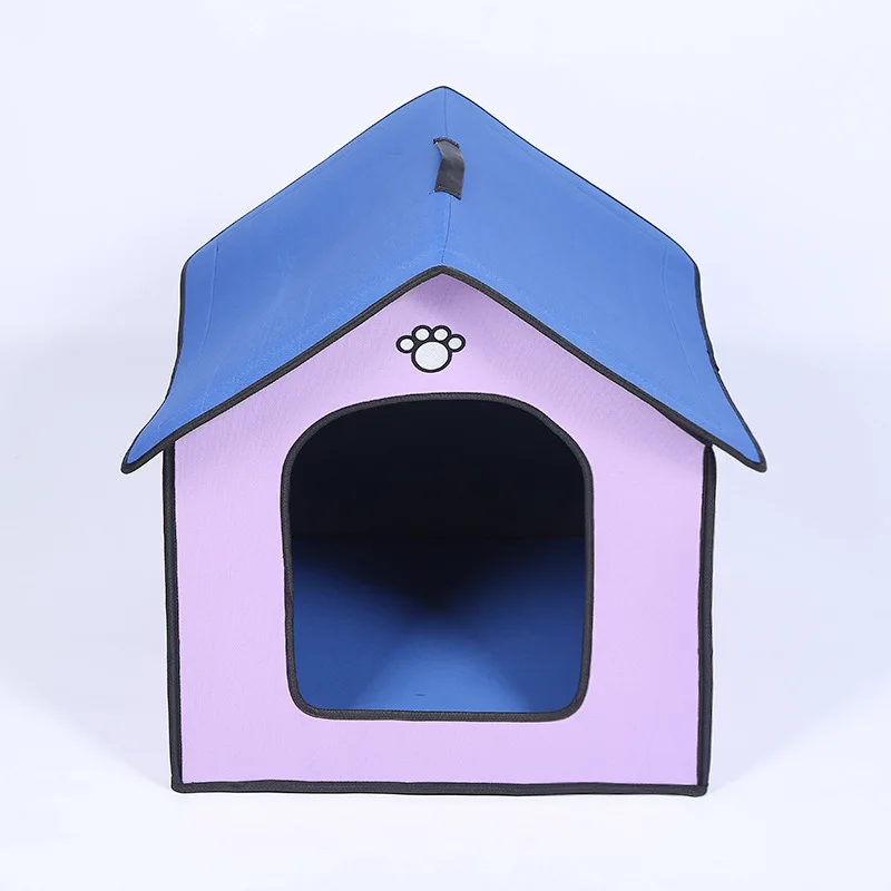 Home Shape Portable Pet Dog House Outdoor Waterproof Foldable Cat Bed Dog Kennel House For Pets
