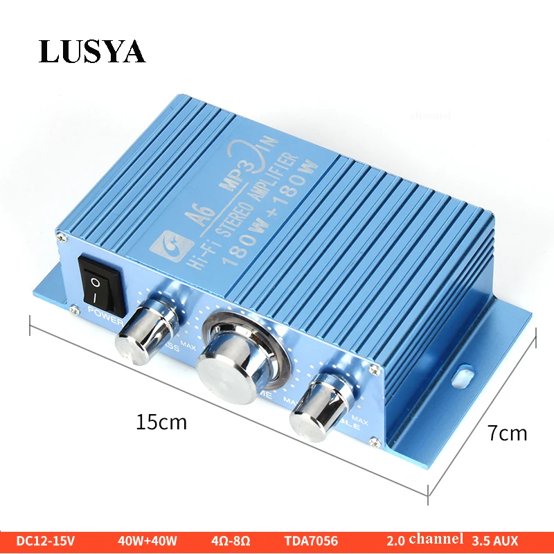 Lusya TDA7056 mini Digital Audio Amplifier Board 40W*2