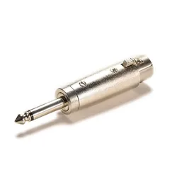 Premium XLR to 6.35mm Audio Converter Adapter - 1pcs (XLR Female to TS)