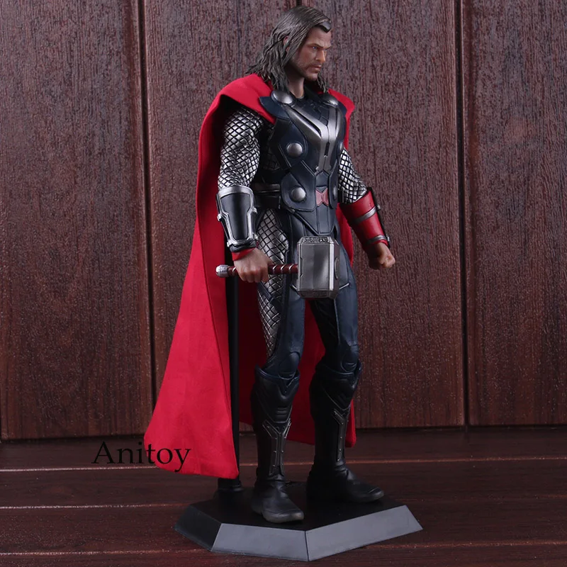 Супер героев Marvel Thor статуя ПВХ Сумасшедшие игрушки 1/6-й шкалы Коллекционная Фигурка модель игрушки для мальчиков 29,5 см