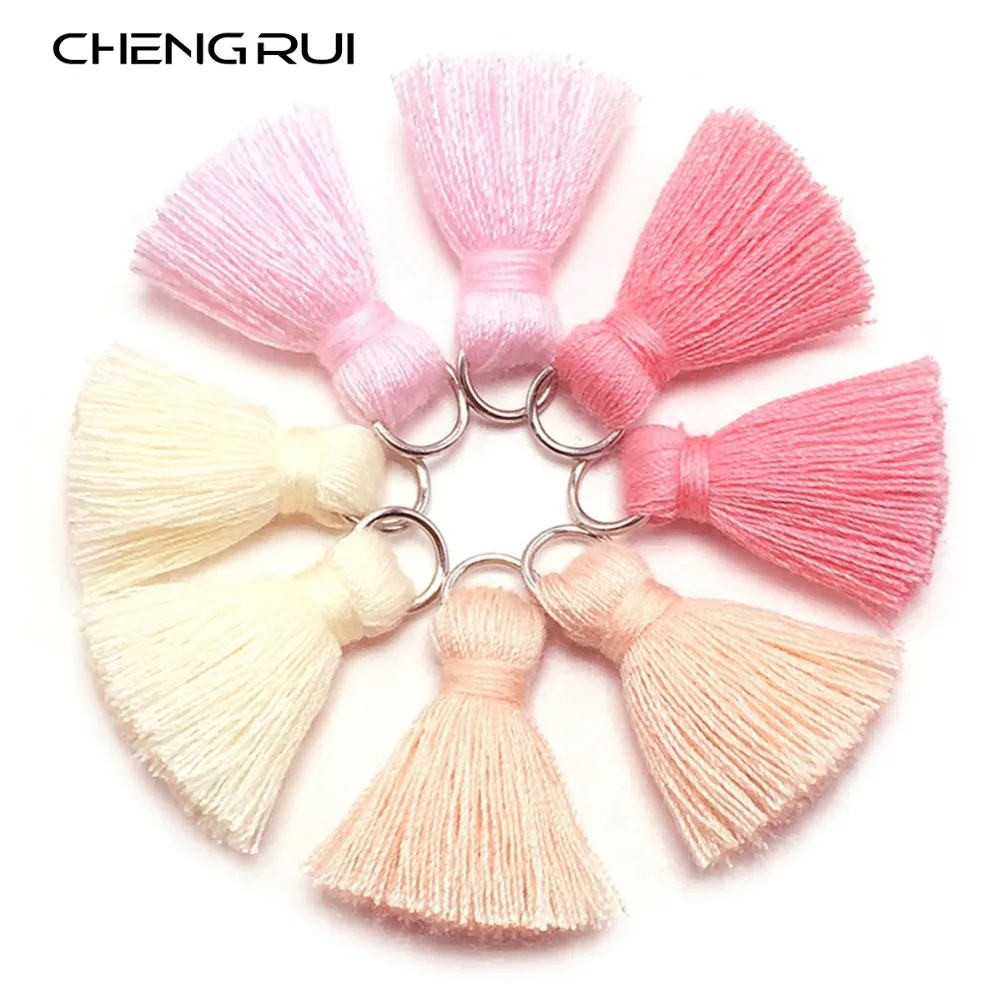 CHENGRUI L46 2 см кисточки хлопковые мини ювелирные аксессуары diy материалы для сережек