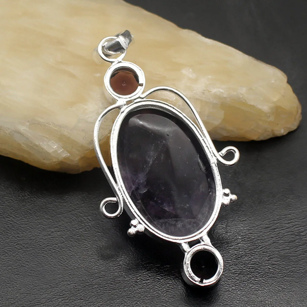 Великолепное фиолетовое ожерелье с подвеской из аметиста Charoite Подвески