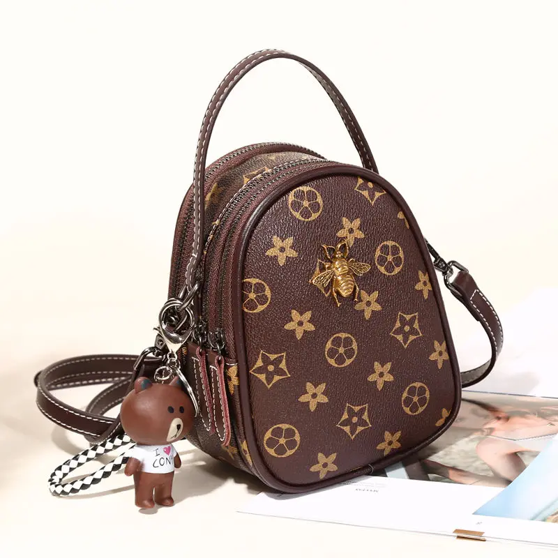 

Youbroer New Fashion Mini Satchel Bag with Leather Shoulder Backpack Women Small Backpack