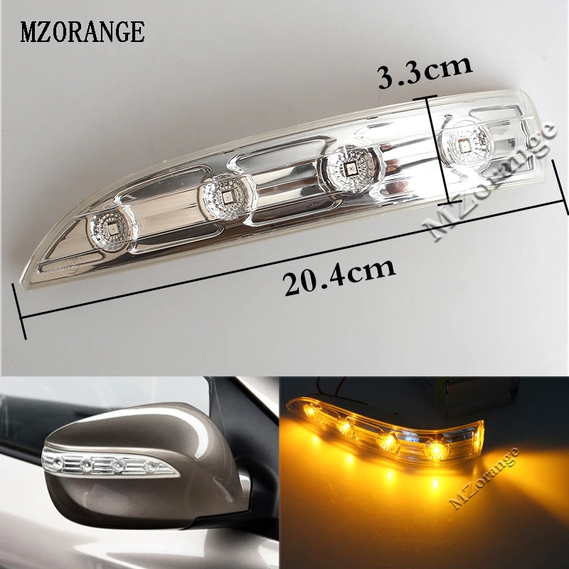 

MZORANGE side mirror lights Car accessories mirror film mirror shells turn signals for Hyundai IX35 LED side mirror lights LH&RH