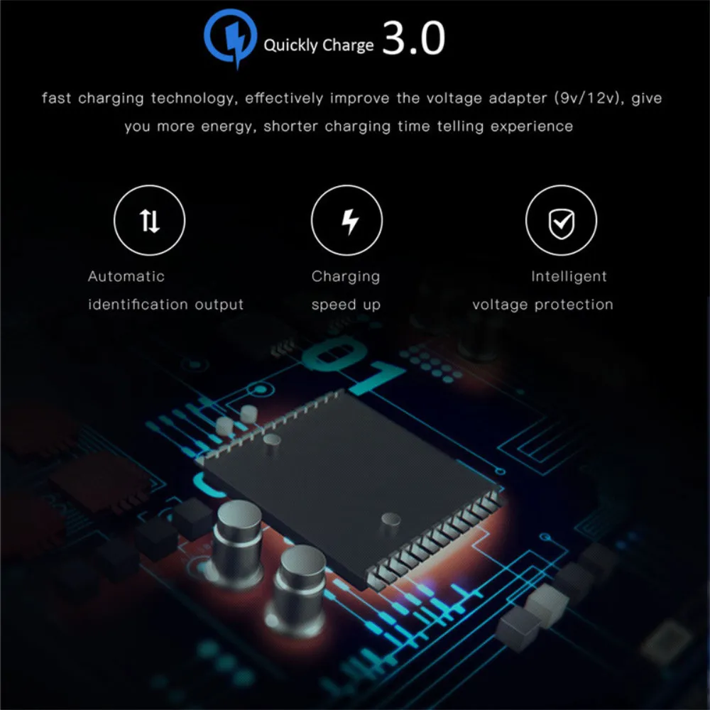 USB Автомобильное зарядное устройство 30 Вт Быстрая зарядка QC 3,0 4 usb порта Быстрая зарядка автомобильного телефона Автомобильное USB зарядное устройство для телефона samsung Xiaomi