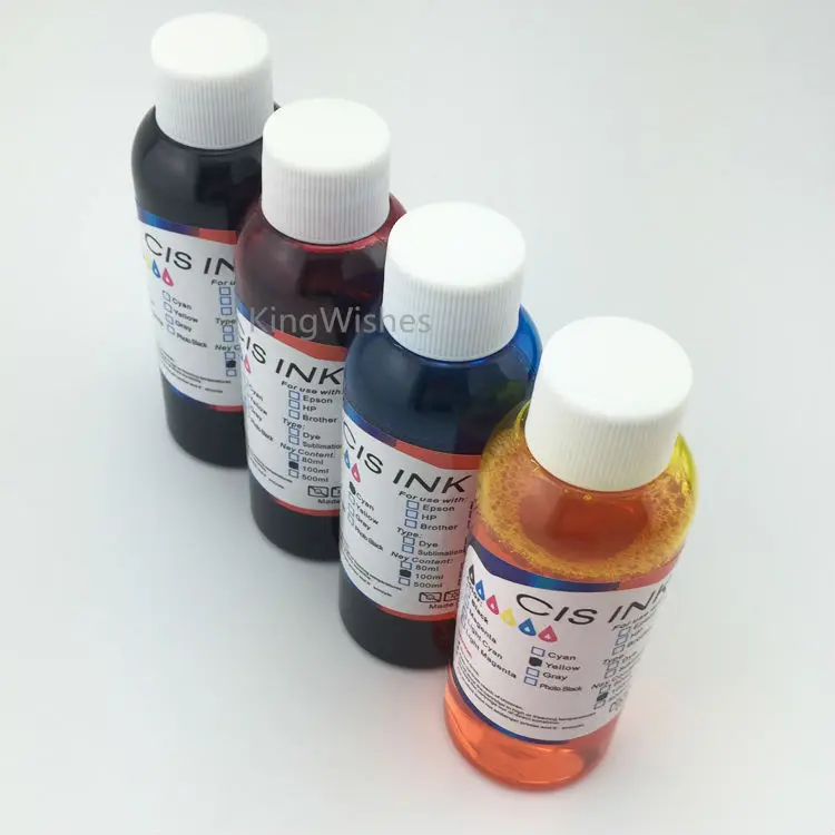 

Latin America 100ML x 4PCS T1971 T1962 T1963 T1964 Edible Ink For Epson XP201 XP211 XP411 XP401 XP101 XP204 XP214 WF-2532