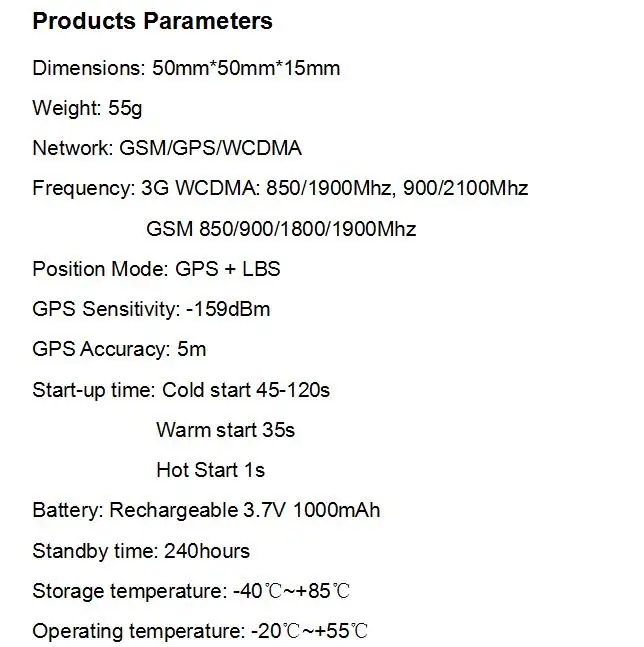 Parameters
