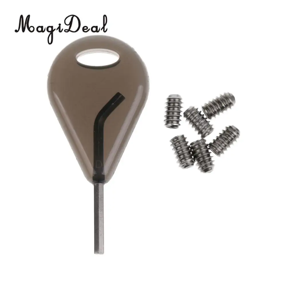 5.2cm Surf Board Fin Key Fin Replacement Accessory with 12Pcs Grub Screws for Surfboard Surf Board Long Board