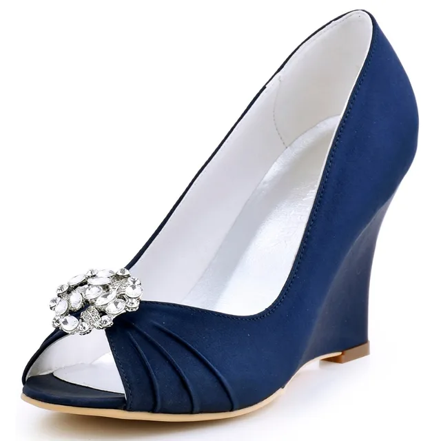 Pin by Kristen Korsnick on Kristen Wedding | Navy wedding shoes, Womens ...