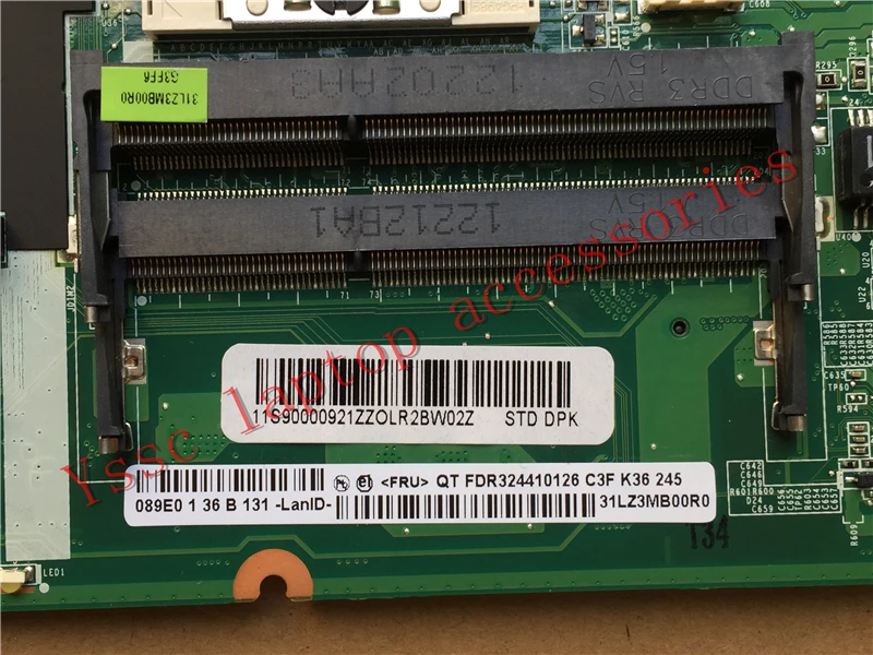 Совершенно новый! Материнская плата DA0LZ3MB6G0 для ноутбука Lenovo Z580 материнская HM76