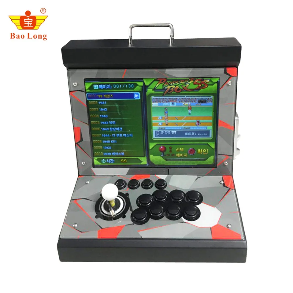 

Arcade Mini bartop game machine Arcade Video Game Console 1388 in 1 Box 6s with coin collector for 1 Player 15 inch screen