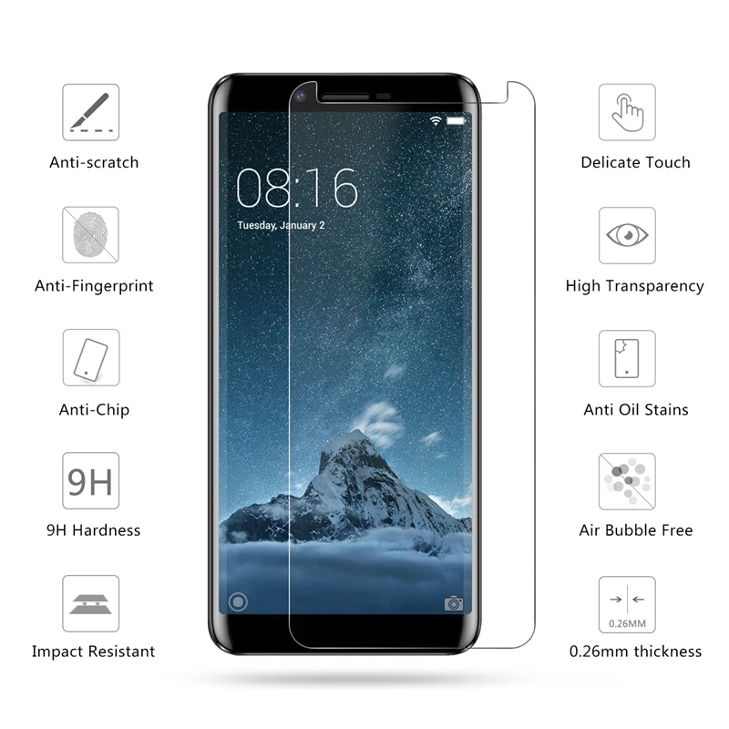 Закаленное стекло премиум класса 2.5D 0 26 мм 9H Для Doogee X60L защитная пленка из