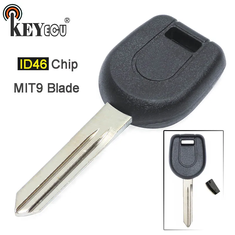 

KEYECU 1x/ 3x/ 5x ID46 Chip New Transponder Key Car Fob for Mitsubishi Eclipse Endeavor Galant With MIT9 Blade