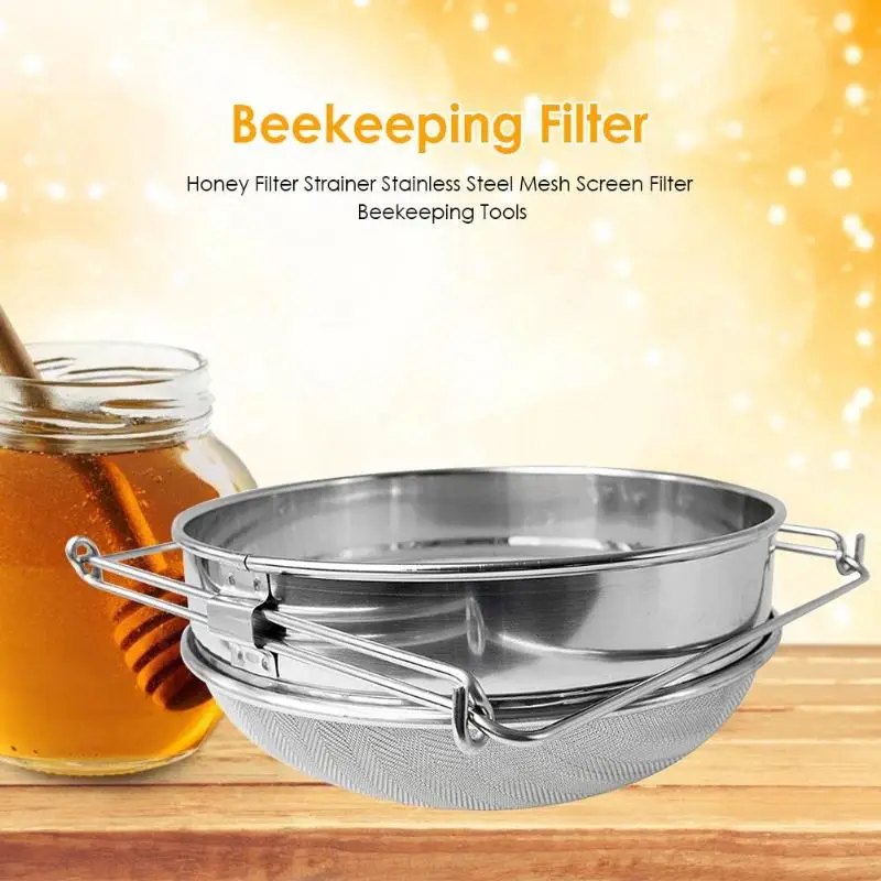 

Stainless Steel Honey Filters Strainer Network Stainless Steel Screen Mesh Filter Beekeeping Tools Honey Tools
