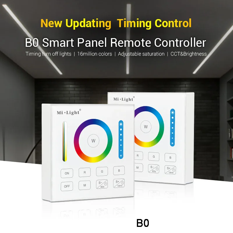 Miboxer 2,4G беспроводной пульт дистанционного управления RGB/RGBW/RGB+ CCT контроллер светодиодной ленты wifi умная панель выключить светильник DC12V-24V - Цвет: B0