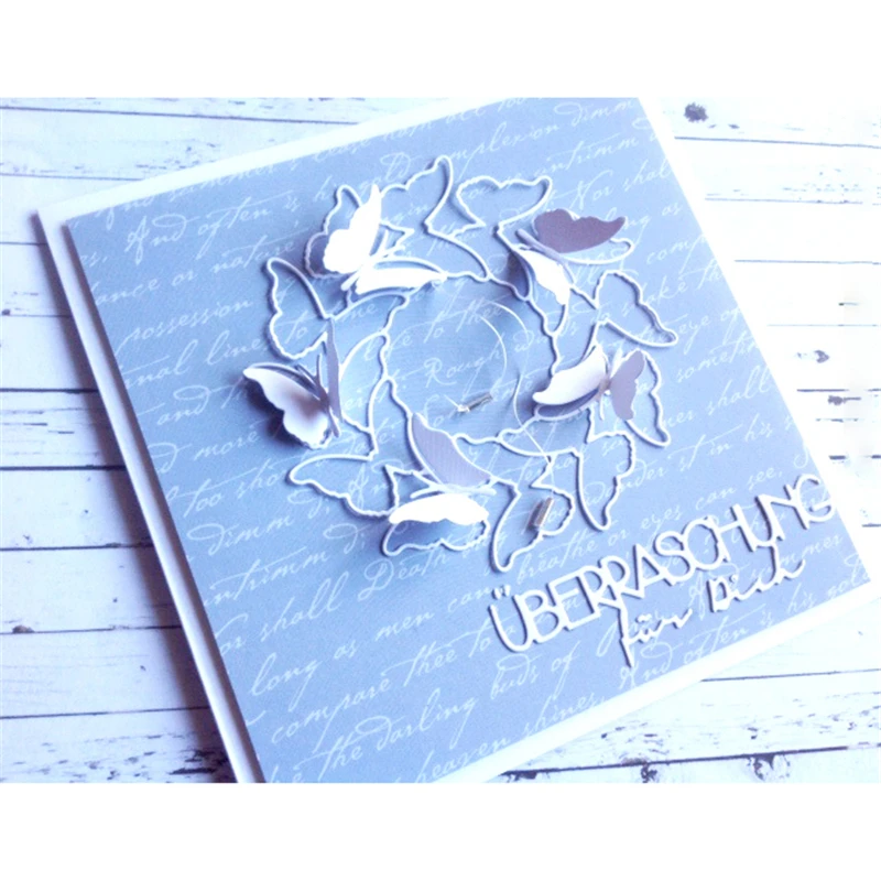 

YaMinSanNiO Words Metal Cutting Dies Geburtstag/Gratulation Scrapbooking For Making Cards Decorative Embossing DIY Craft Stencil