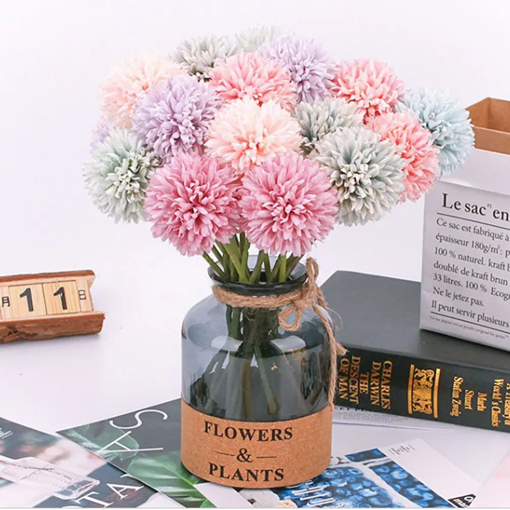 

1Pcs 29cm Artificial Dandelion Flower Silk Hyacinth Flower Wedding Decoration for Home Party Hotel Garden Decorations