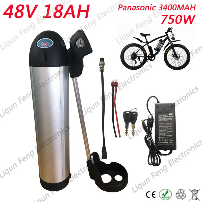 Electric Bike Lithium Battery for Panasonic 3400MAh 18650 Batteries 48V