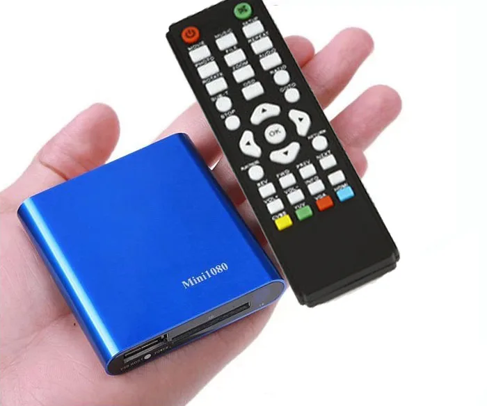 Binmer 1080 P мини HDD Media Player MKV/H.264/rmvb HD с хостом USB/SD Card Reader JA08 Прямая доставка