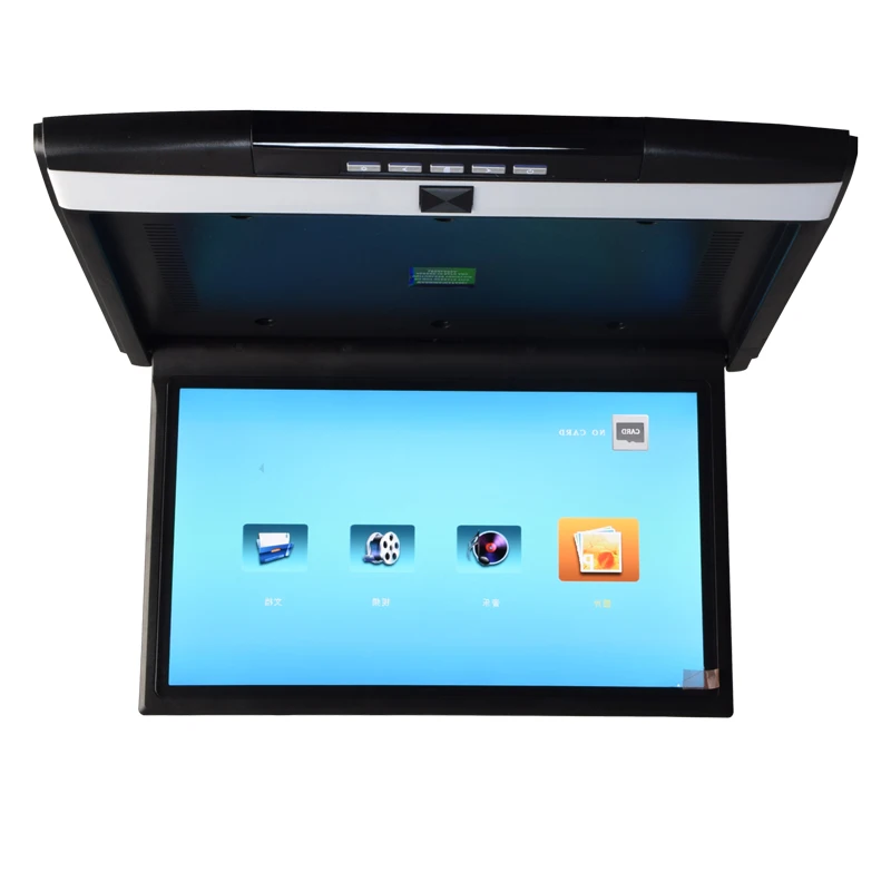 

17.3 Inch Car Roof Mounted Monitor LED digital Screen Flip Down Monitor car ceiling monitor Support HD 1080P IR/FM USB SD HDMI