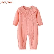 Осень г. одежда для малышей для новорожденных девочек Дети Сладкий Комбинезоны для девочек оборками Комбинезоны для малышек детская одежда