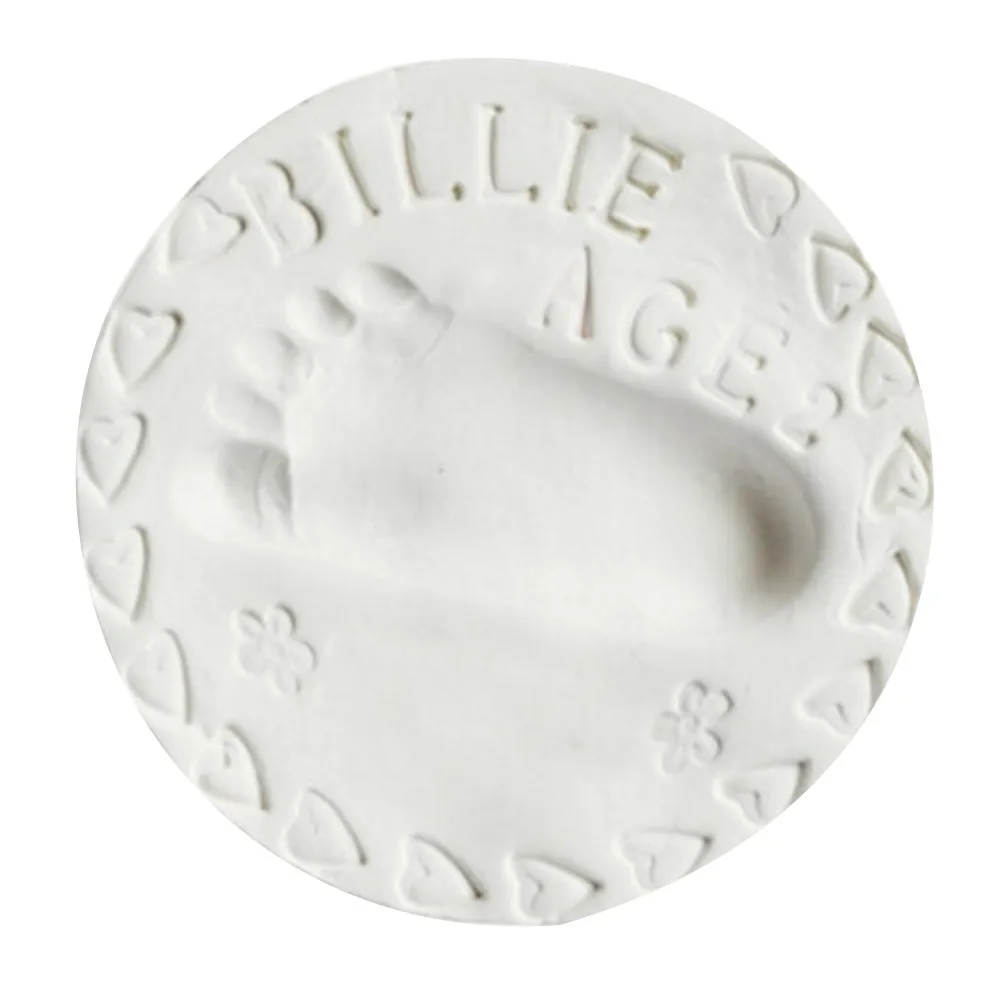 

Baby Souvenirs Baby Air Drying Soft Clay Handprint Footprint Imprint Casting Parent-child Hand Inkpad Fingerprint Dropshipping