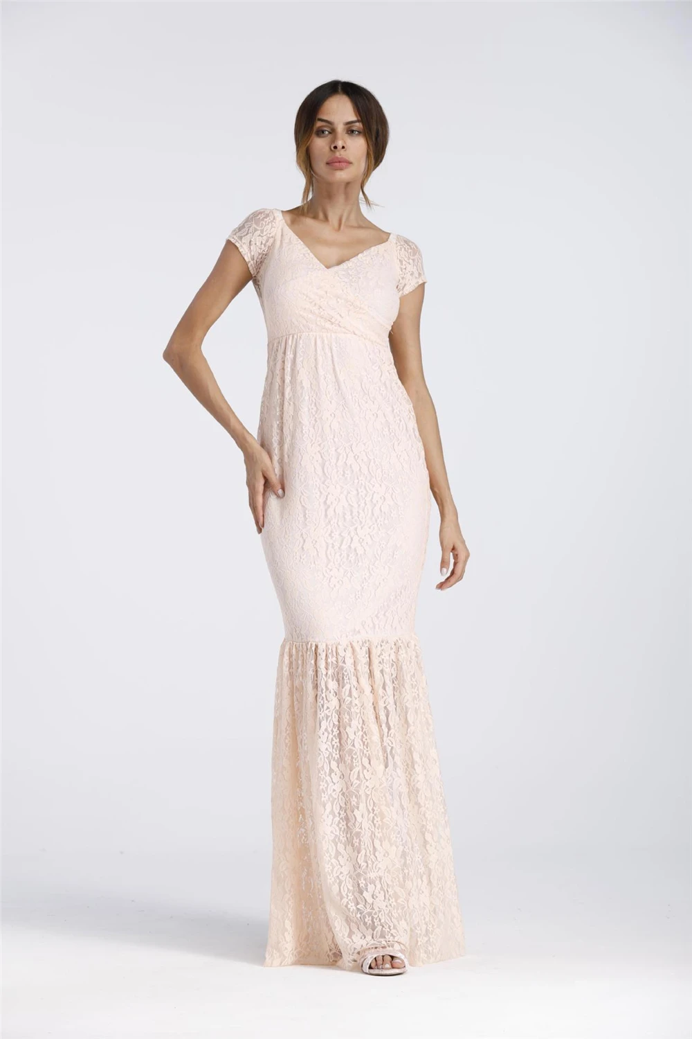 2018 Mermaid Maternity Dresses Photography Props Sexy Lace Maxi Maternity Gown For Photo Shoots Women Pregnancy Dress Clothes (22)