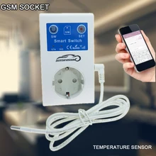 SC1 16A GSM розетка дистанционное управление выключатель питания датчик температуры умный дом реле управления Лер SMS приложение