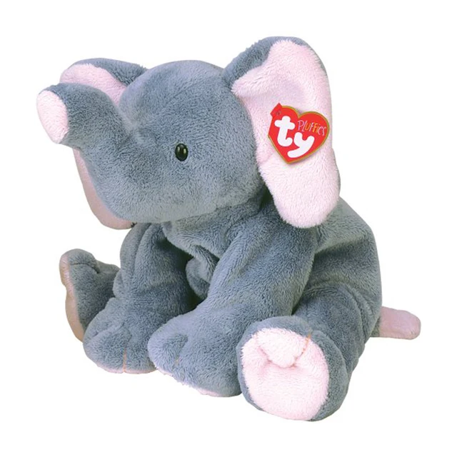 pyoopeo ty pluffies 10 25cm winks the elephant plush medium soft