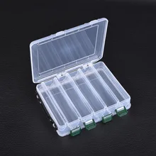 10 отсеков прозрачный Пластик Рыболовная Приманка Box Аксессуары для рыбалки, крючок чехол для хранения двухсторонний высокая прочность коробка